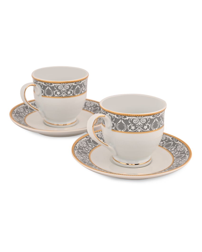 Verona Porcelain Cups & Saucers | Set Of 12