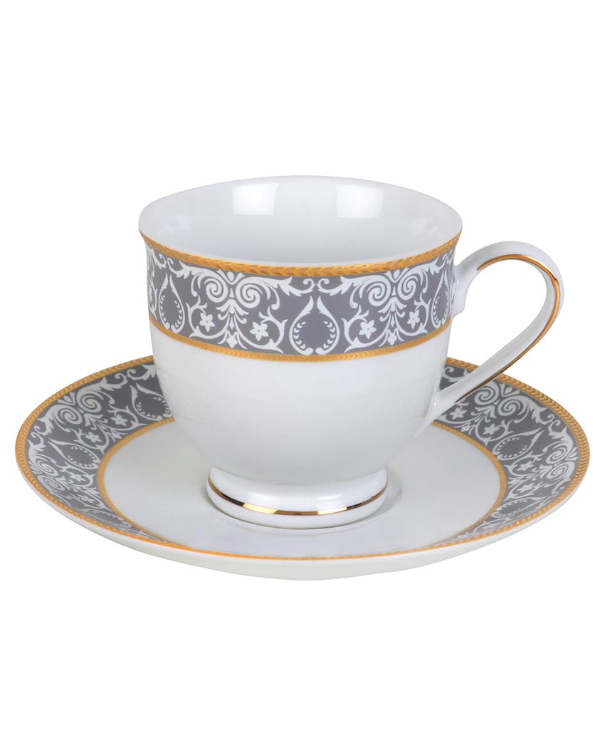 Verona Porcelain Cups & Saucers | Set Of 12