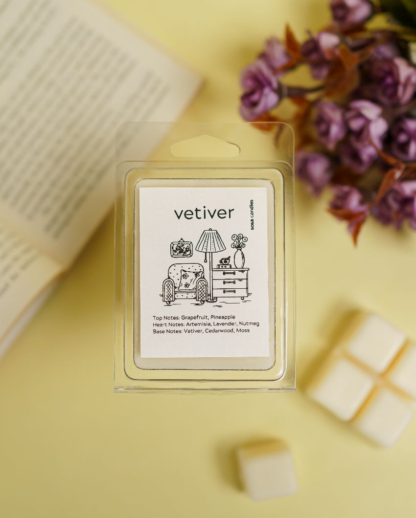 Vetiver Fragrance Wax Melts |  90 gm