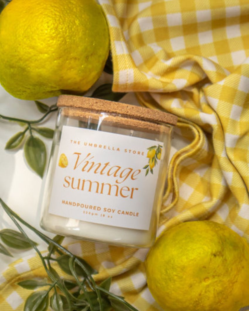 Aromatic Vintage Summer Scented Jar Candle | 3 x 3 inches