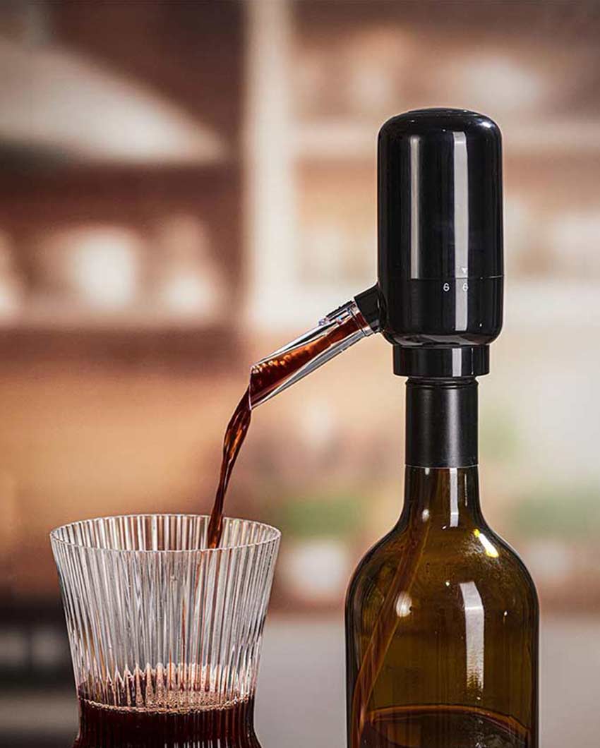 Elegant Wine Ease Electric Wine Pourer | 4 x 4 inches