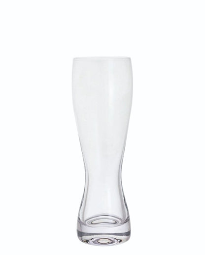 Stylish Curvy Beer Glasses | 3 x 8 inches | Set of 2 | 390ml