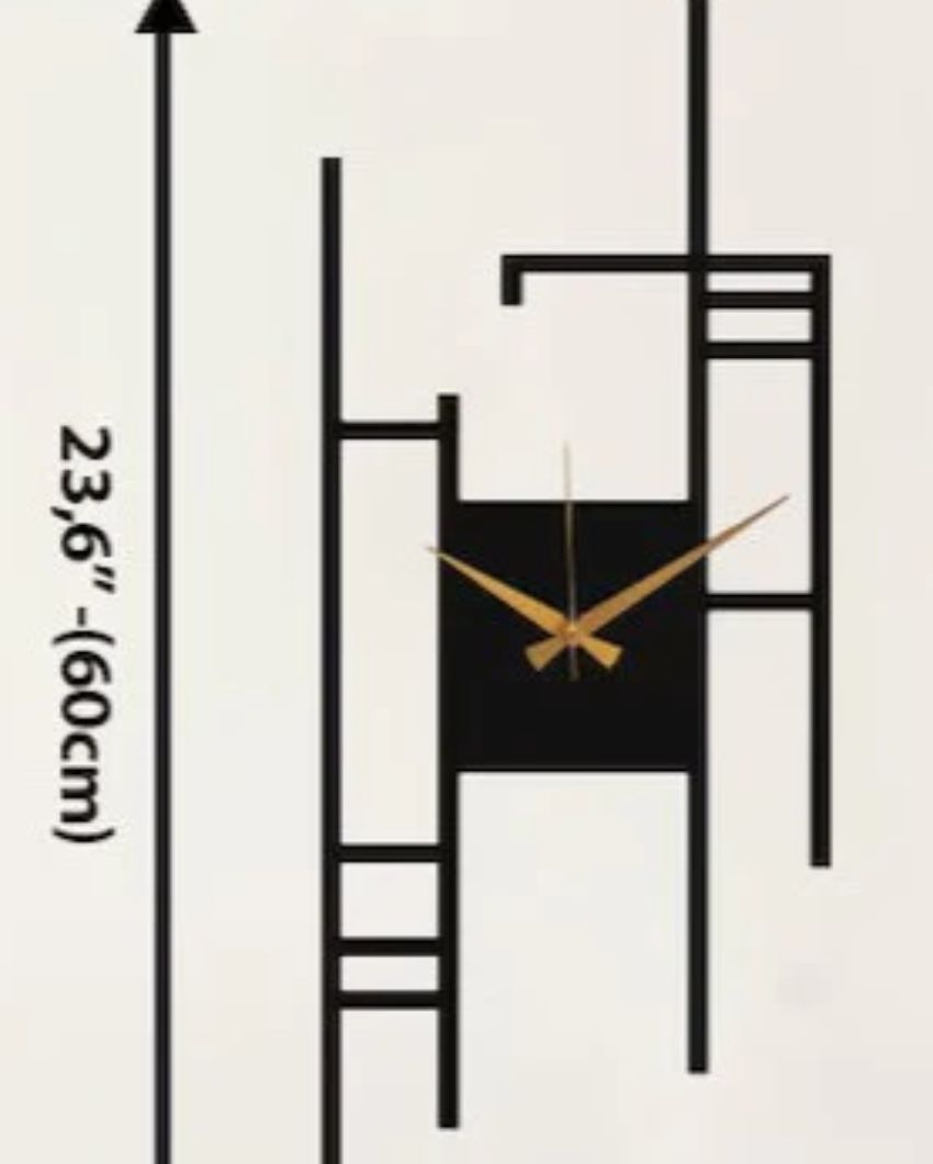 Modern Minimalist Rectangular Wall Clock | 24 x 9 inches