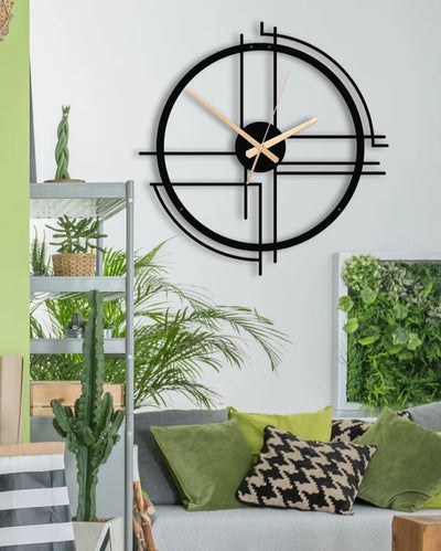 Modern Minimalist Oversized Metal Wall Clock | 24 inches