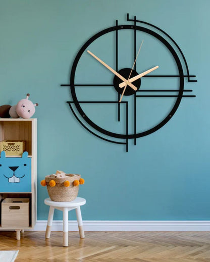 Modern Minimalist Oversized Metal Wall Clock | 24 inches