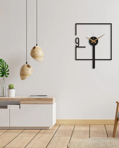 Squared Shape Abstract Design Wall Clock | 24 x 24 inches