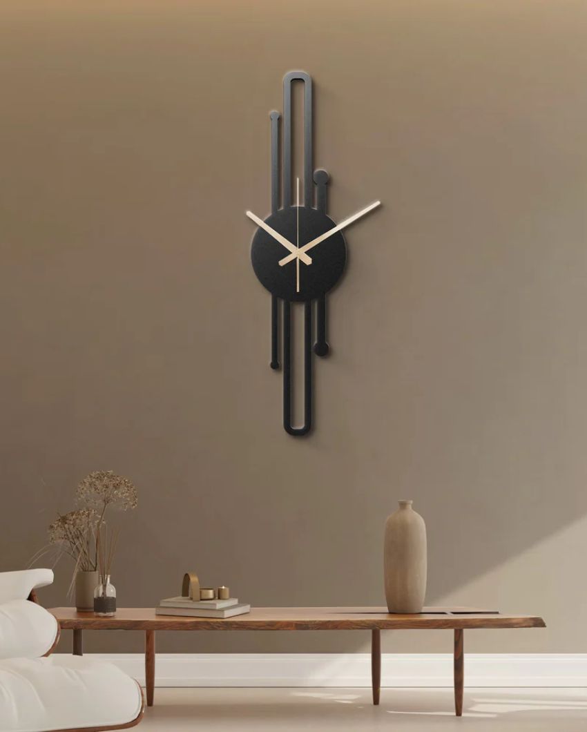 Trumpet Shape Wall Clock | 30 x 7 inches