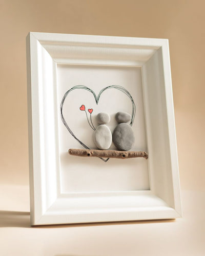 Love Birds Rerises Wooden Frame Decor | 10 x 8 inches