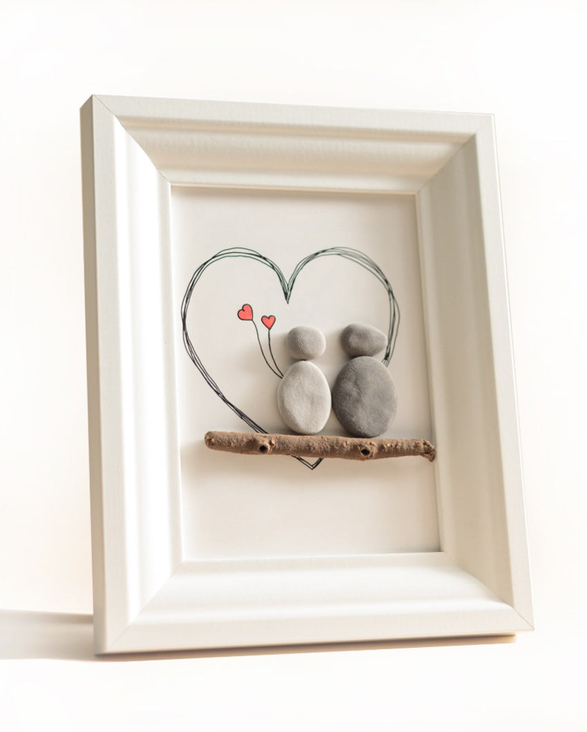 Love Birds Rerises Wooden Frame Decor | 10 x 8 inches