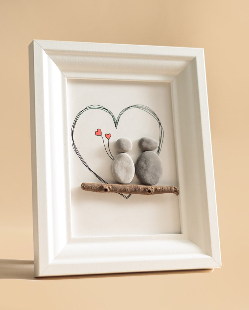 Love Birds Rerises Wooden Frame Decor | 10 x 8 inches