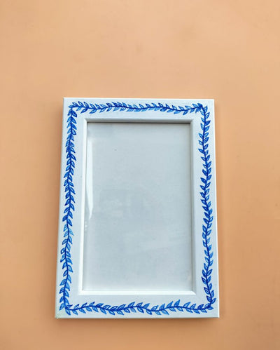 Rajasthani Blue Block Printed Photo Frame | 7 x 5 inches