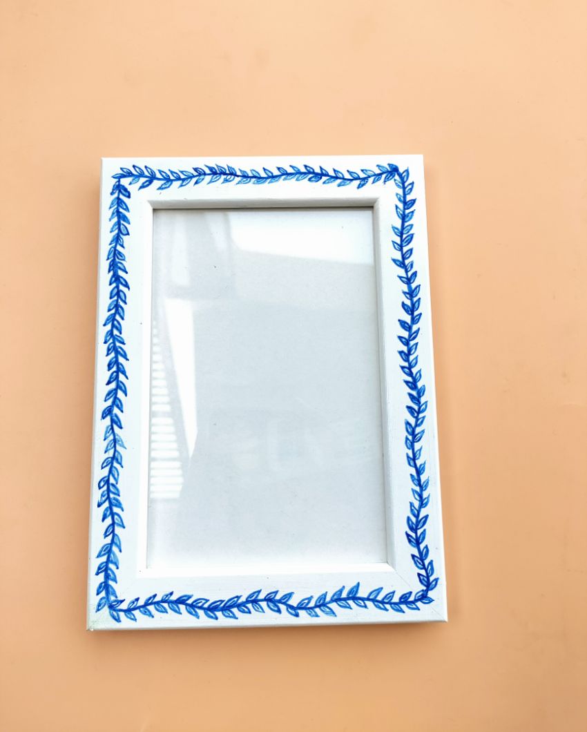 Rajasthani Blue Block Printed Photo Frame | 7 x 5 inches