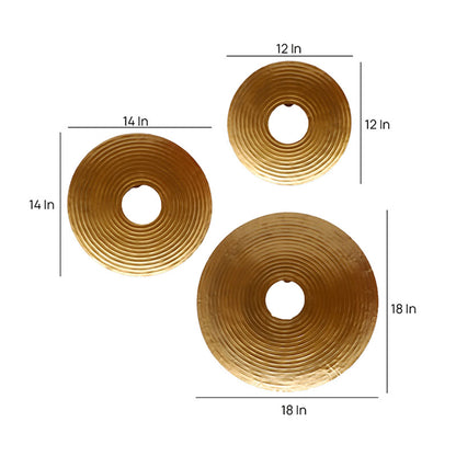 Round Ring Hole Wall Decor | Set of 3 Default Title