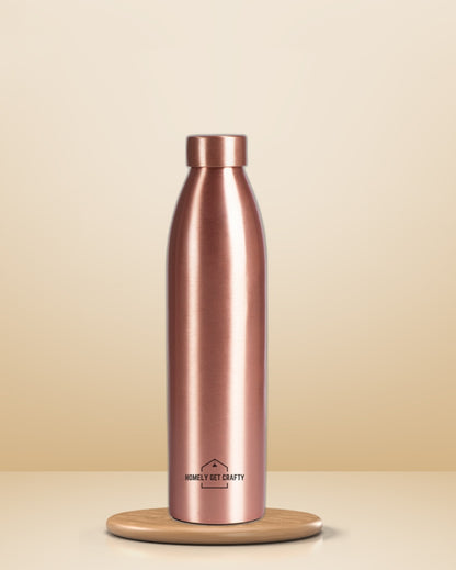 Minimalist Design Dude Copper Water Bottle | 3 x 11 inches