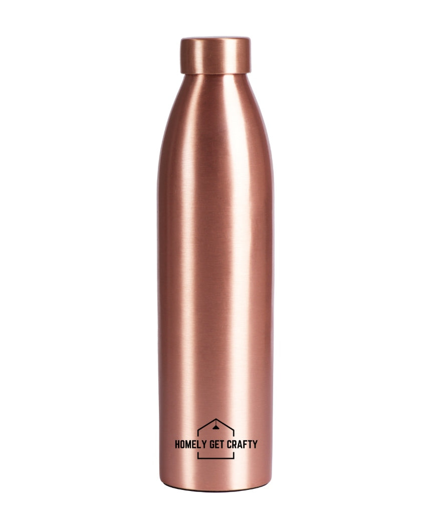 Minimalist Design Dude Copper Water Bottle | 3 x 11 inches