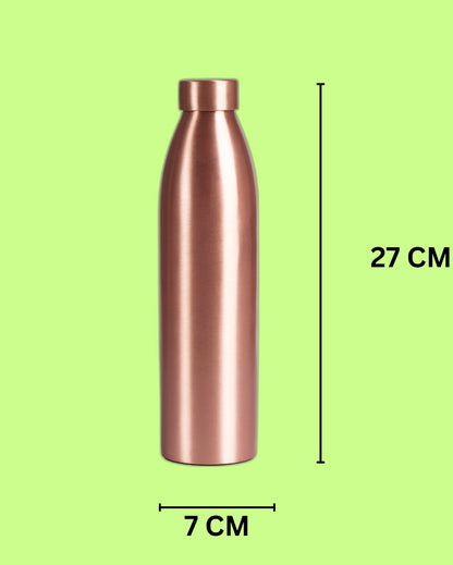 Minimalist Design Dude Copper Water Bottle | 3 x 11 inches