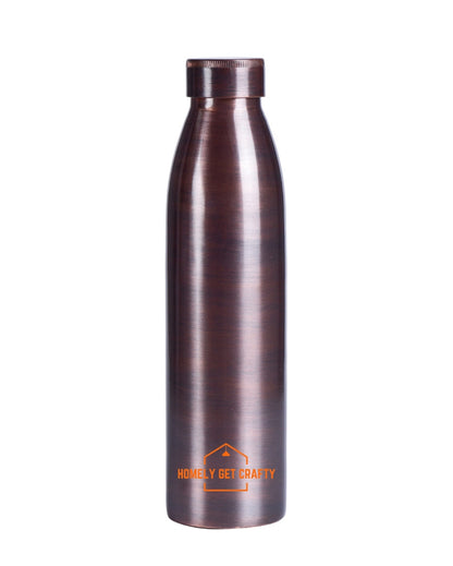 Minimalist Design Dude Copper Water Bottle | 3 x 11 inches