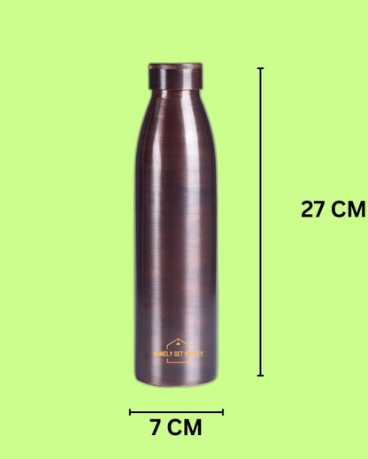 Minimalist Design Dude Copper Water Bottle | 3 x 11 inches