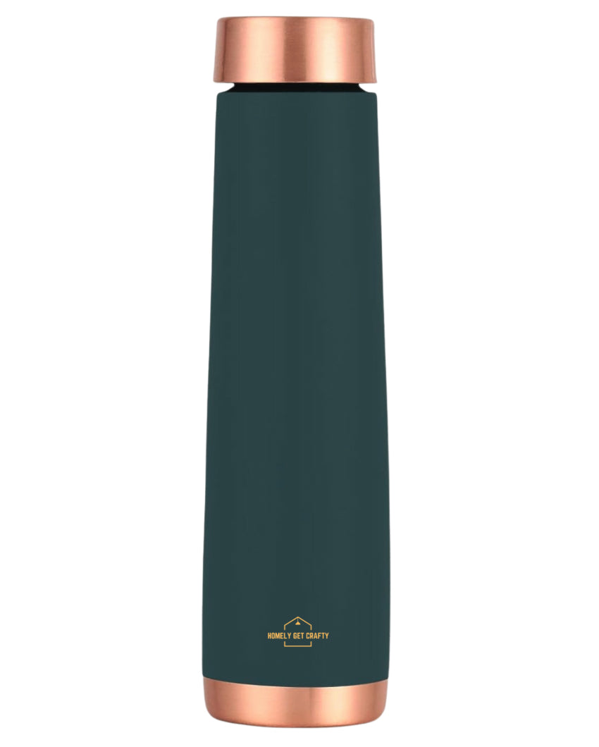 Luxurious King Green Copper Water Bottle | 3 x 11 inches