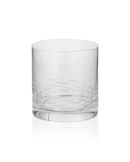 Artful Cutwork Enigma Whiskey Glasses | Set of 6 | 4 x 4 inches