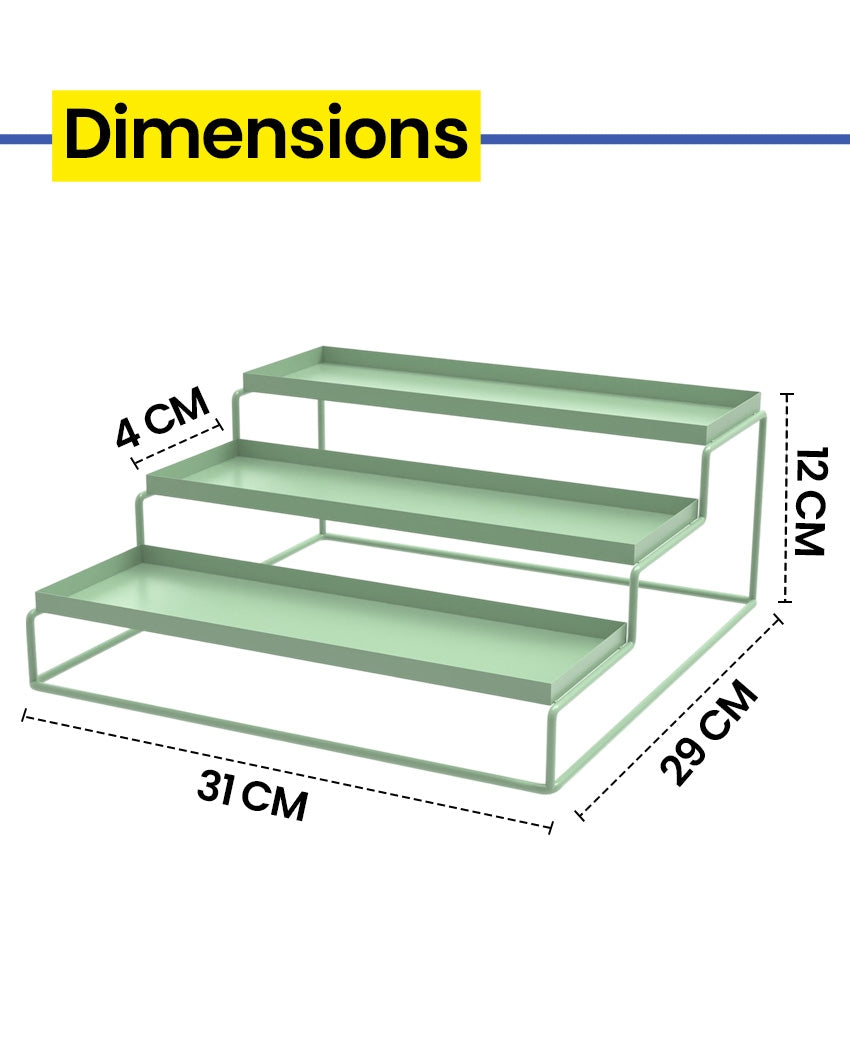 Functional 3-Tier Step Muti-Purpose Rack Organizer | 12 x 11 x 5 inches