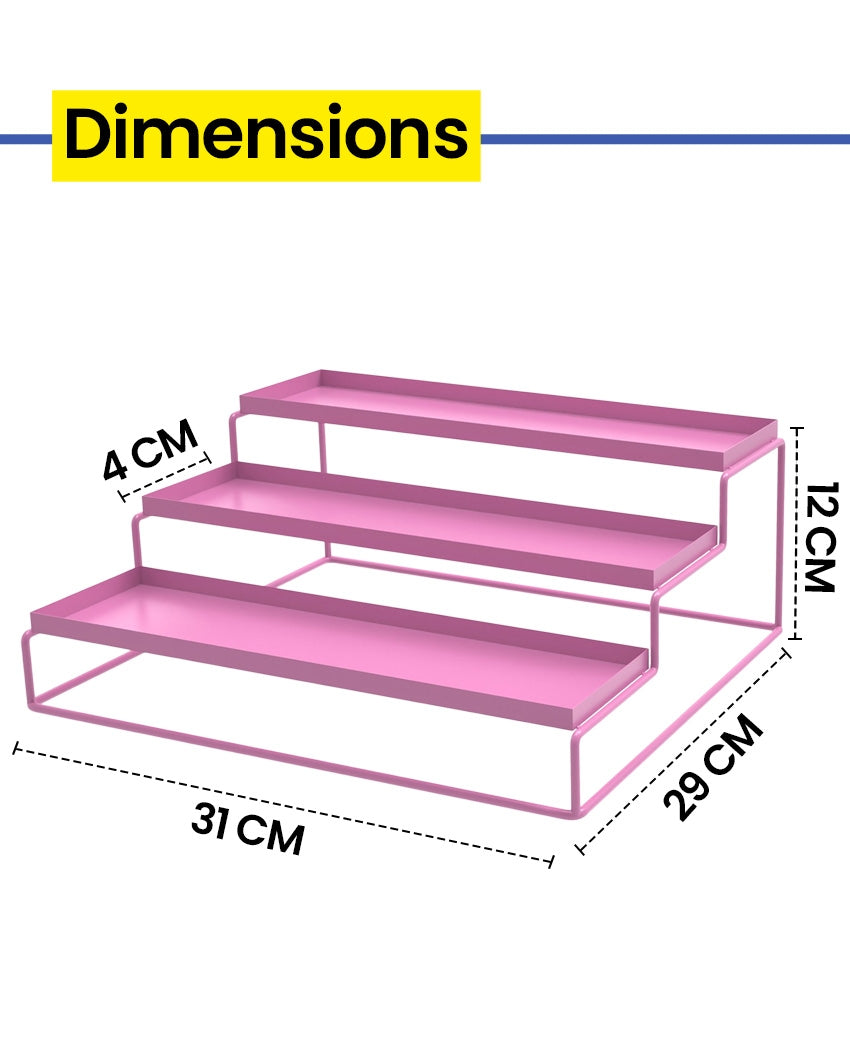 Functional 3-Tier Step Muti-Purpose Rack Organizer | 12 x 11 x 5 inches