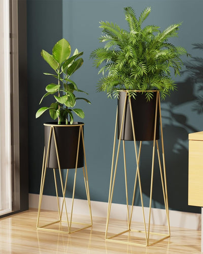 Modern CLEO Plant Pot with Stand without Plants | Set of 2