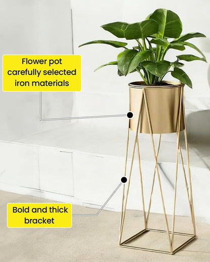 Modern CLEO Plant Pot with Stand without Plants | Set of 2