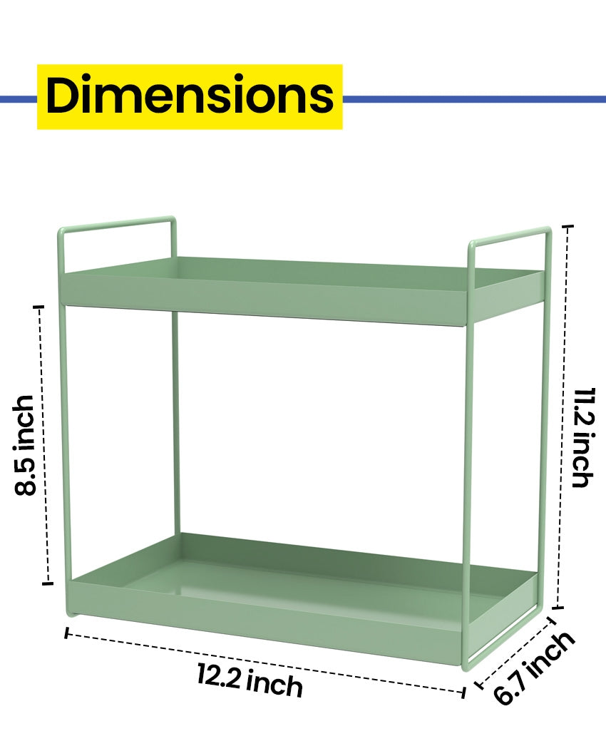 Modern 2-Tier Muti-Purpose Rack Organizer | 12 x 7 x 11 inches