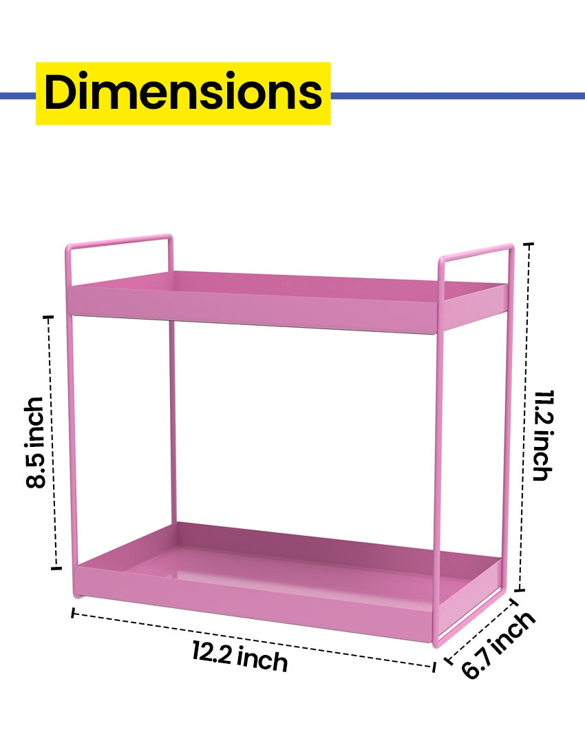 Modern 2-Tier Muti-Purpose Rack Organizer | 12 x 7 x 11 inches