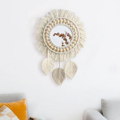 Angelic Macrame Wall Mirror | 14 x3 x 25 inches