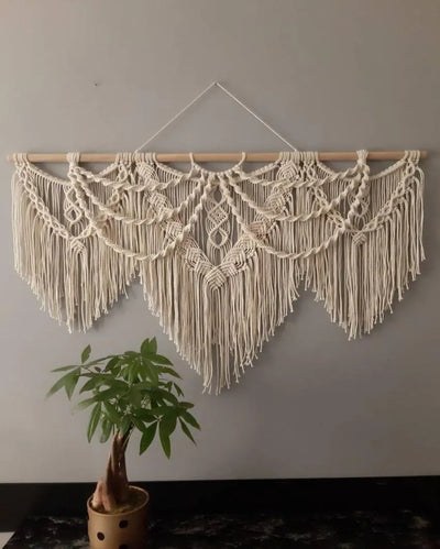 Trio Macrame Wall Hanging | 48 x 3 x 40 inches