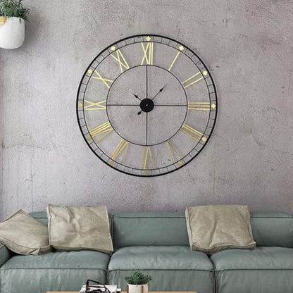 Metal Roman Wall Clock | 24 inches