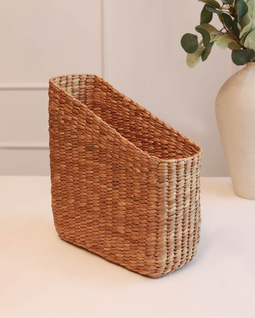 Natural Water Hyacinth File & Magazine Holders | 10.5 x 4.5 x 11.5 inches