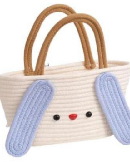 Cotton Rope Cute Bucket Handbag | 12 x 6 inches