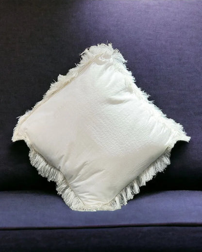 Faux Curly Wool Fur Filled Cushion | 18x18 inches