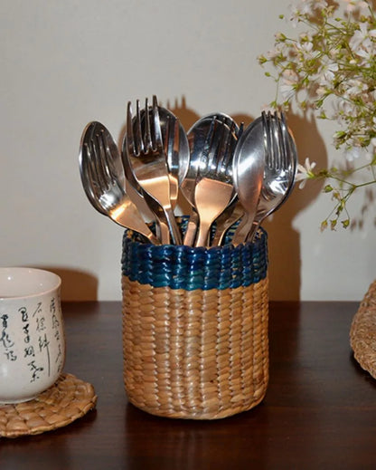 Eco-Friendly Water Hyacinth Pen & Cutlery Holder