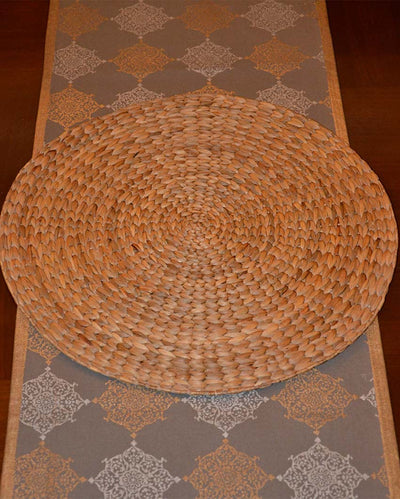 Round Natural Water Hyacinth Mat | Dia 15 inch