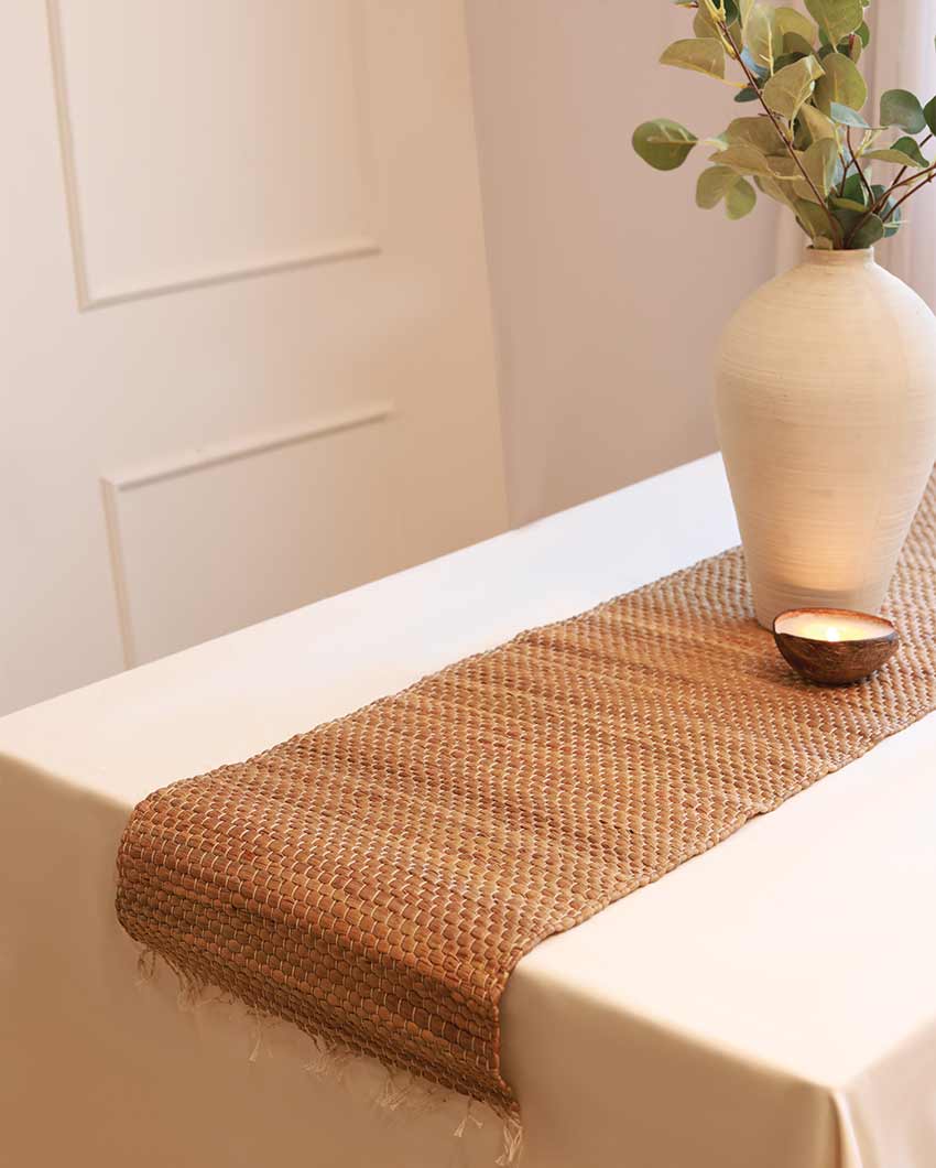 Water Hyacinth Natural Table Runner | 48 x 13 inches