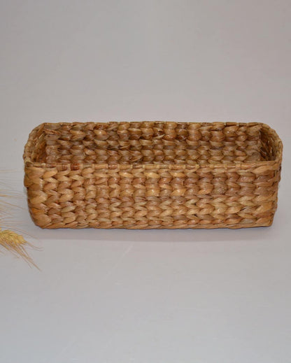 Utility Natural Water Hyacinth Basket | 10 x 5 x 3 inches