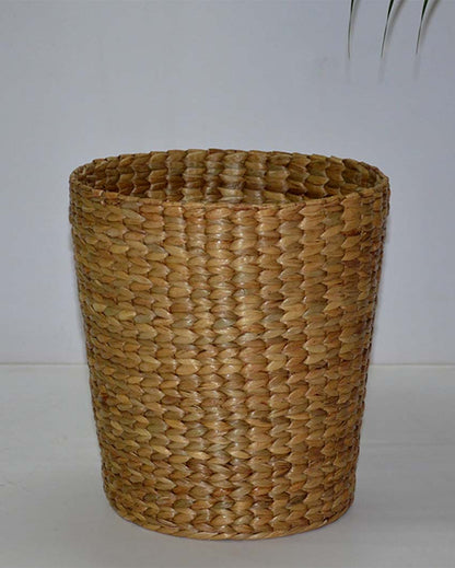 Natural Water Hyacinth Waste Paper Basket