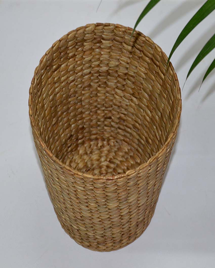 Natural Water Hyacinth Waste Paper Basket