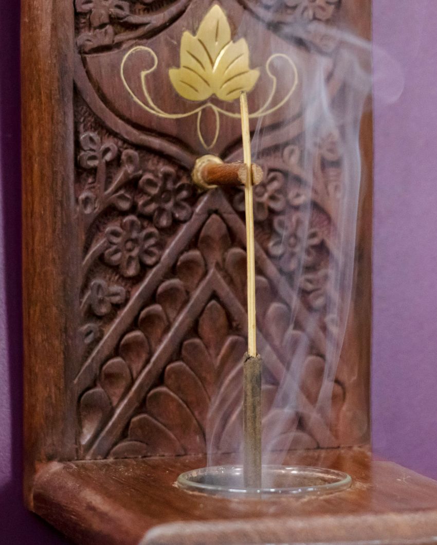 Maitri Inverse Wooden Incense Stick Holder