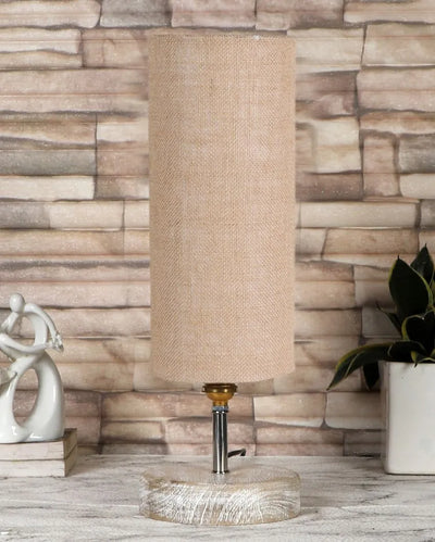 Luxurious Jute Shade Table Lamp - Dusaan