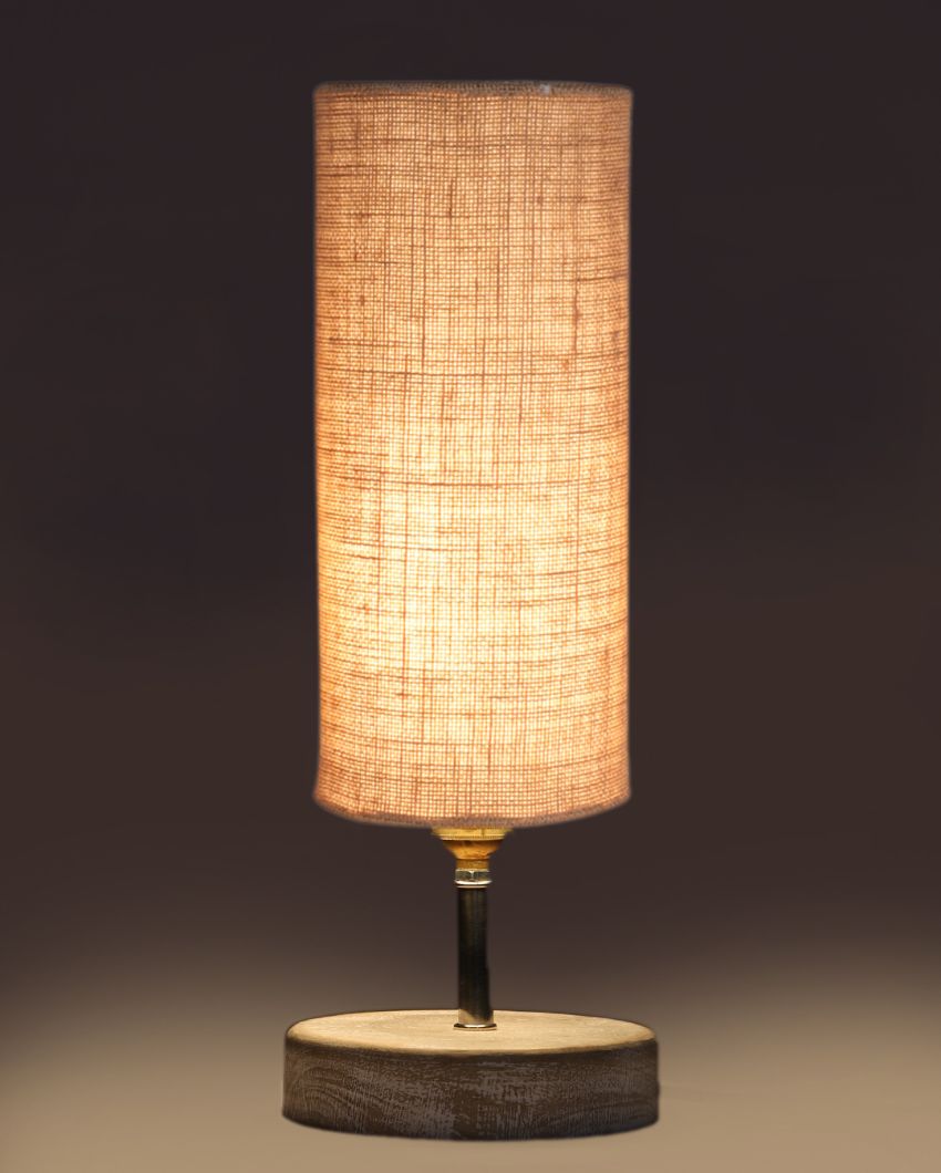 Luxurious Jute Shade Table Lamp - Dusaan
