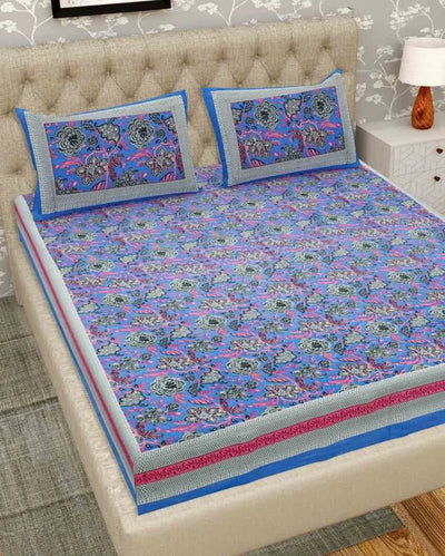 Super Jaipuri Rose Print Cotton Bedding Set | King Size | 108 x 87 inches