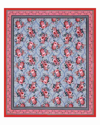 Beautiful Jaipuri Hand Printed Cotton Queen Size Bedsheet | Queen Size | 92 x 87 inches