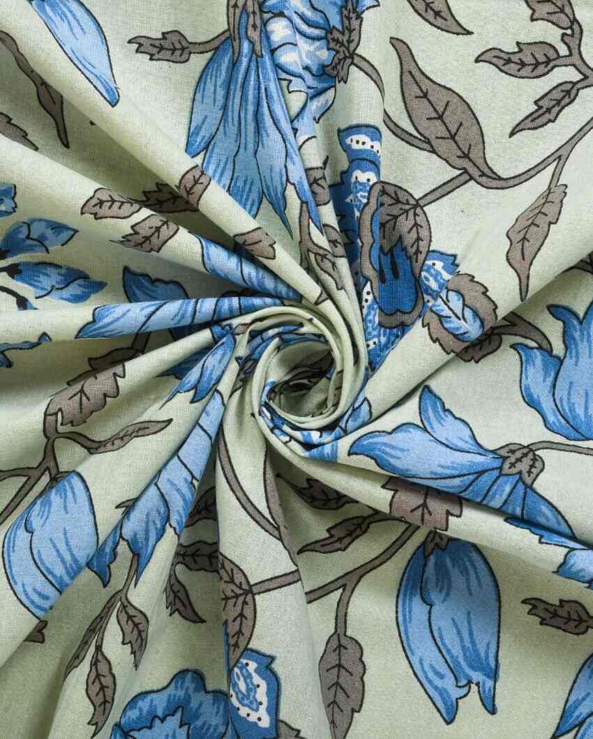 Quaint Hand Printed Tree Jaipuri Cotton Bedding Set  | Multiple Colors | King Size | 90 x 106 inches