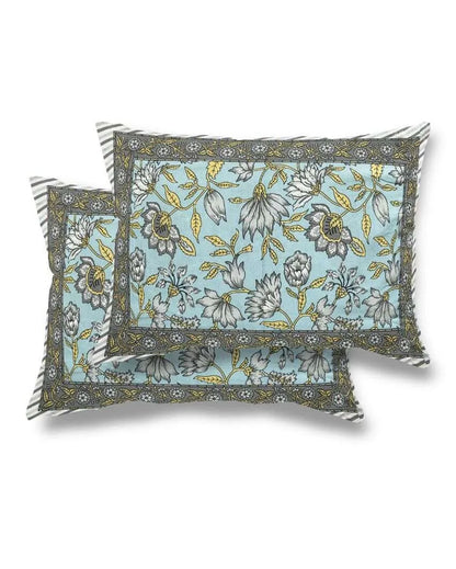 Quaint Hand Printed Tree Jaipuri Cotton Bedding Set  | Multiple Colors | King Size | 90 x 106 inches