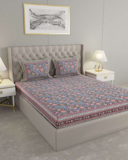 Super Jaipuri Classic Art Print Cotton Bedding Set | King Size | 108 x 87 inches